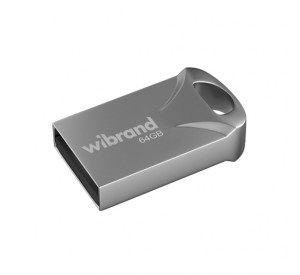 Флеш-пам'ять USB Wibrand Hawk 64GB USB 2.0 silver
