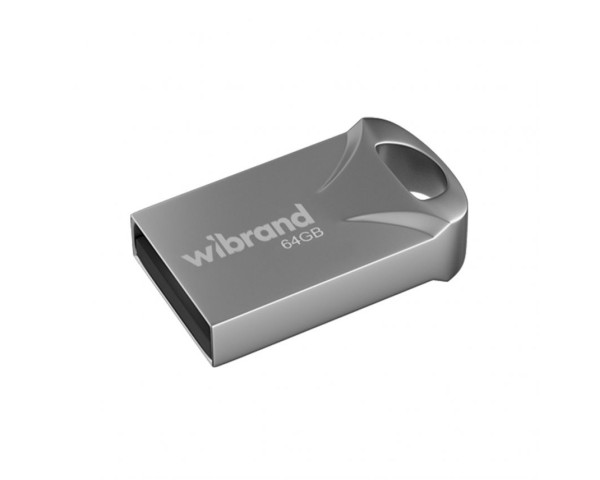 Флеш-пам'ять USB Wibrand Hawk 64GB USB 2.0 silver