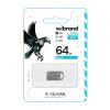 Флеш-пам'ять USB Wibrand Hawk 64GB USB 2.0 silver