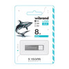 Флеш-пам'ять USB Wibrand Shark 8GB USB 2.0 silver