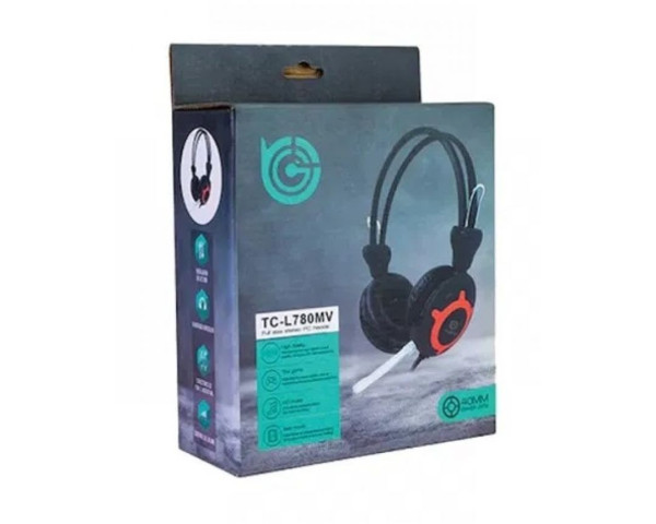 Навушники TC-L780MV black/red