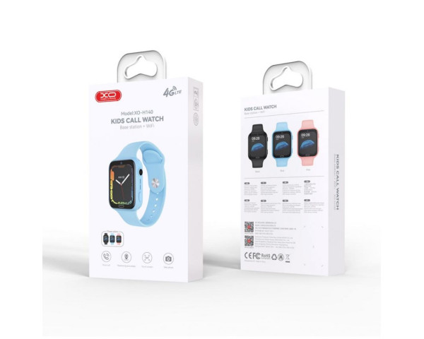 Дитячий смарт-годинник (Smart Watch) XO H140 4G blue