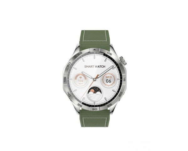 Смарт-часы (Smart Watch) XO Watch4 Amoled silver (ремешок green)