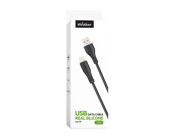 Кабель USB WALKER C585 Lightning black