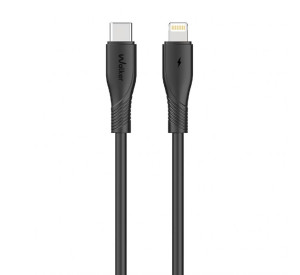 Кабель USB WALKER C585 Type-C to Lightning 27W 1m black