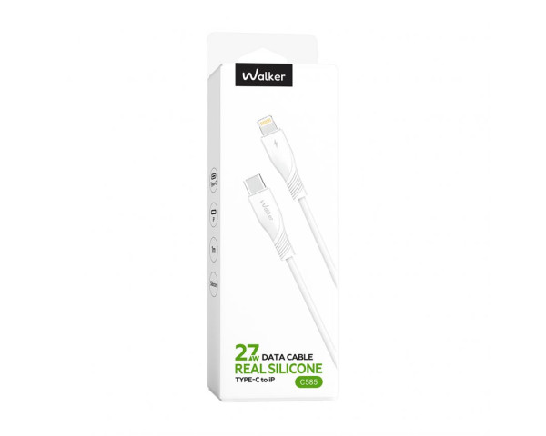 Кабель USB WALKER C585 Type-C to Lightning 27W 1m white