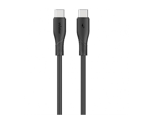 Кабель USB WALKER C585 Type-C to Type-C 60W 1m black