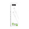 Кабель USB WALKER C585 Type-C to Type-C 60W 1m white