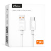 Кабель USB WALKER C870 USB to Type-C 6A_120W 1м white