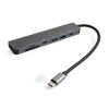 Переходник USB-хаб 7в1 с разъемом Type-C grey