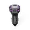 Автомобільний зарядний пристрій (адаптер) - FM-трансмітер XO BCC12 PD / USB / 3.1A black