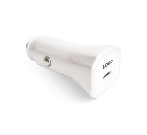 Автомобільний зарядний пристрій (адаптер) для Apple iPhone AP1314 PD / 20W white carton box logo