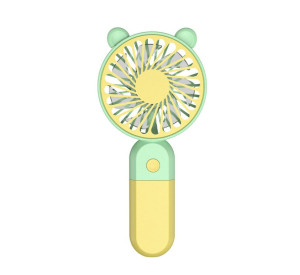 Портативний вентилятор Y-19 400mAh yellow/mint