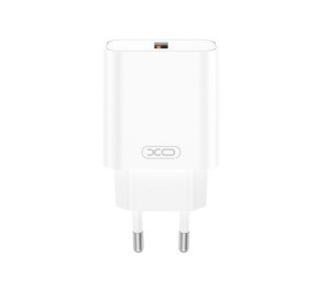 Мережевий зарядний пристрій (адаптер) XO CE33 QC_18W white