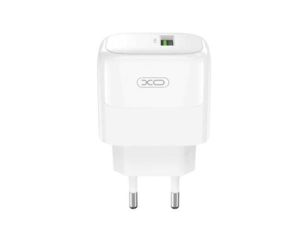 Мережевий зарядний пристрій (адаптер) XO L135 1USB / QC3.0 / 18W white