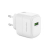 Мережевий зарядний пристрій (адаптер) XO L135 1USB / QC3.0 / 18W white