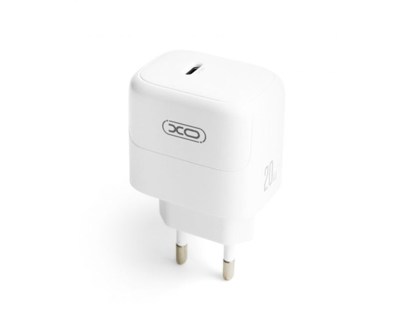 Мережевий зарядний пристрій (адаптер) 2в1 XO L136 PD_20W + Data Cable Type-C to Lightning white
