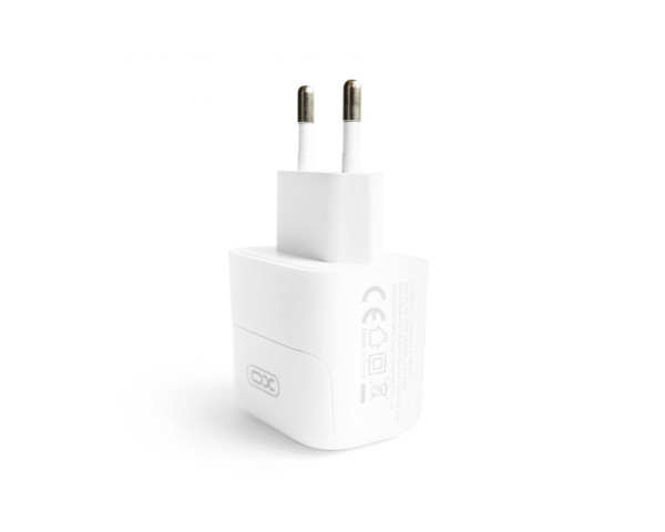Мережевий зарядний пристрій (адаптер) 2в1 XO L136 PD_20W + Data Cable Type-C to Lightning white