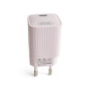 Сетевое зарядное устройство (адаптер) 2в1 XO L146 PD_20W + Data Cable Type-C to Lightning purple