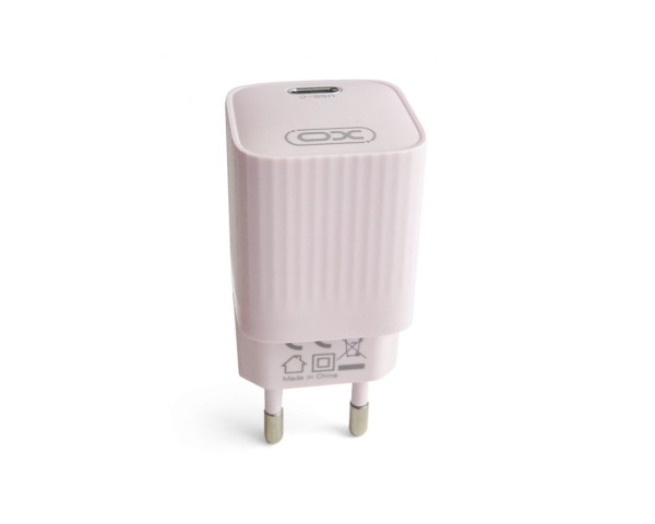 Сетевое зарядное устройство (адаптер) 2в1 XO L146 PD_20W + Data Cable Type-C to Lightning purple