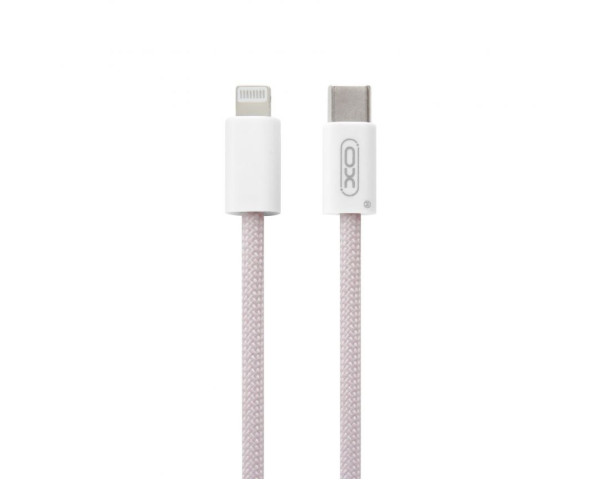 Сетевое зарядное устройство (адаптер) 2в1 XO L146 PD_20W + Data Cable Type-C to Lightning purple