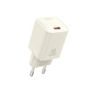 Мережевий зарядний пристрій (адаптер) 2в1 XO L146 PD_20W + Data Cable Type-C to Type-C beige