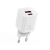 Мережевий зарядний пристрій (адаптер) XO L147 PD_20W / QC3.0_18W white