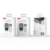 Мережевий зарядний пристрій (адаптер) 2в1 XO L153 PD_20W + Data Cable Type-C to Lightning black