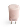 Мережевий зарядний пристрій (адаптер) 2в1 XO L157 1USB/QC3.0/18W + Data Cable USB to Lightning pink
