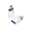 Перехідник OTG XO NB256B Type-C to USB white