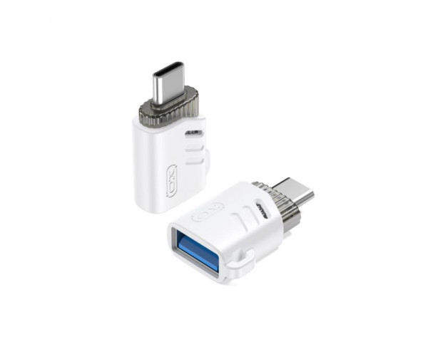Перехідник OTG XO NB256B Type-C to USB white