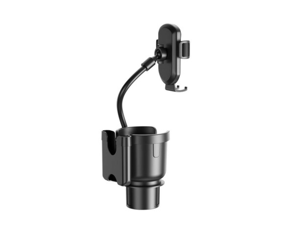 Підстаканник в авто XO C140 з тримачем для телефону black