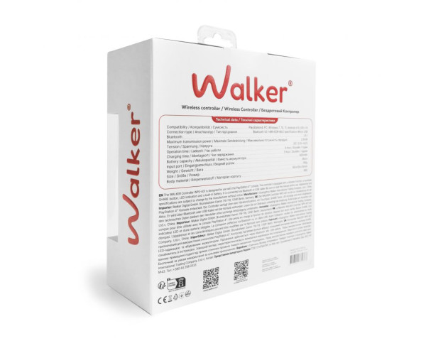 Бездротовий геймпад WALKER WPS-401 white