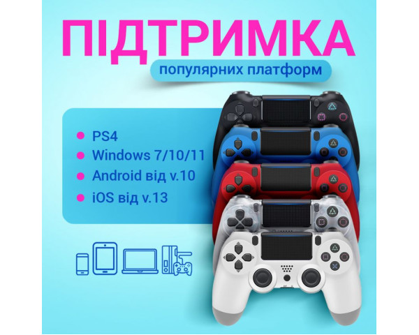 Бездротовий геймпад WALKER WPS-401 white