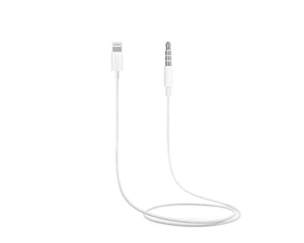 Аудіокабель MH025 Lightning to AUX 3.5мм (iOS 13) white