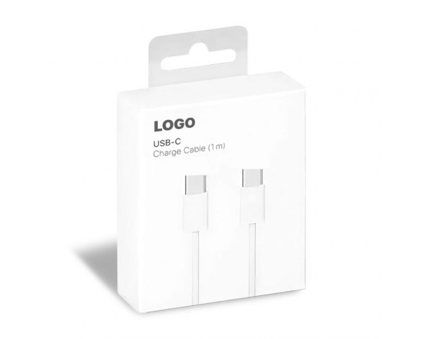 Кабель USB Type-C to Type-C 12W white High Original Quality carton box