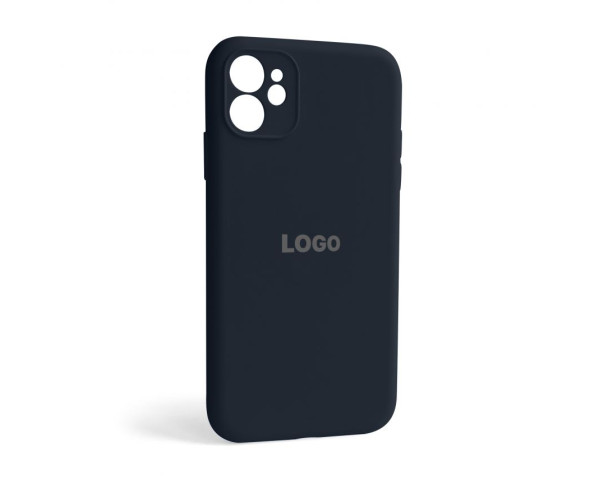 Чехол Full Silicone Case для Apple iPhone 11 dark blue (08) закрытая камера