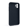 Чехол Full Silicone Case для Apple iPhone 11 dark blue (08) закрытая камера