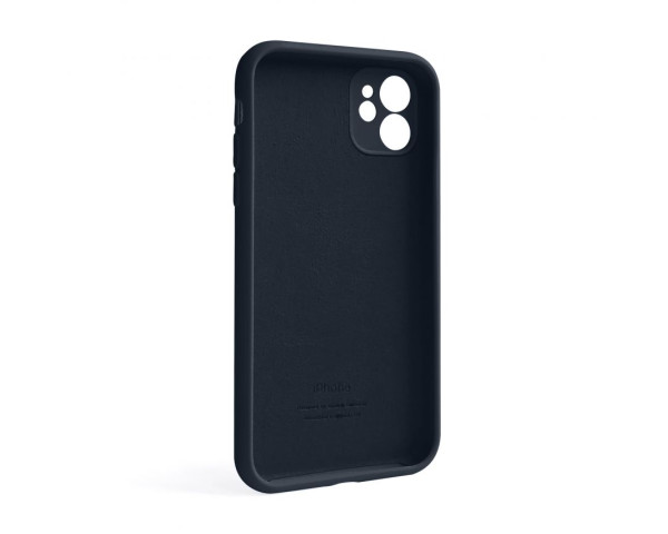 Чехол Full Silicone Case для Apple iPhone 11 dark blue (08) закрытая камера