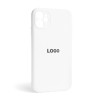 Чохол Full Silicone Case для Apple iPhone 11 white (09) закрита камера