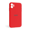 Чехол Full Silicone Case для Apple iPhone 11 red (14) закрытая камера