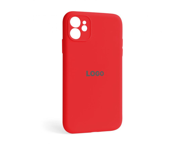 Чехол Full Silicone Case для Apple iPhone 11 red (14) закрытая камера