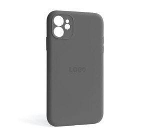 Чохол Full Silicone Case для Apple iPhone 11 dark grey (15) закрита камера