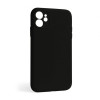 Чохол Full Silicone Case для Apple iPhone 11 black (17) закрита камера (без логотипу)