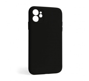Чохол Full Silicone Case для Apple iPhone 11 black (17) закрита камера (без логотипу)