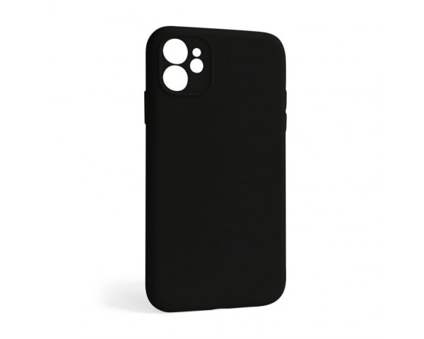 Чохол Full Silicone Case для Apple iPhone 11 black (17) закрита камера (без логотипу)
