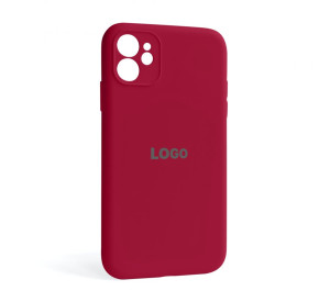 Чохол Full Silicone Case для Apple iPhone 11 rose red (37) закрита камера