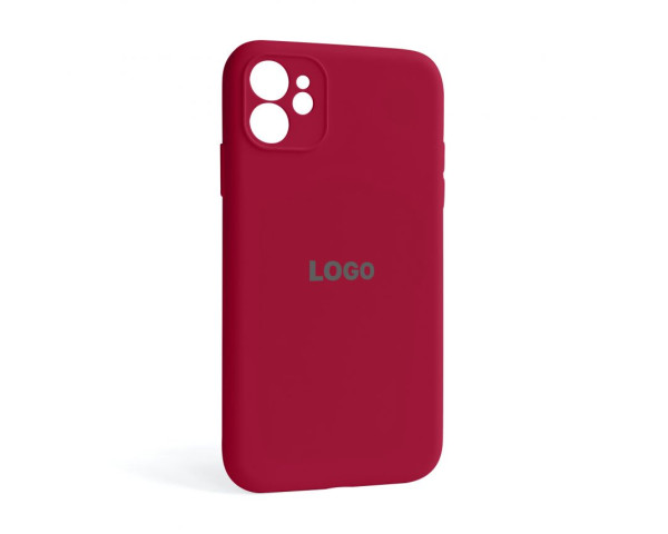Чохол Full Silicone Case для Apple iPhone 11 rose red (37) закрита камера
