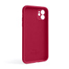 Чохол Full Silicone Case для Apple iPhone 11 rose red (37) закрита камера
