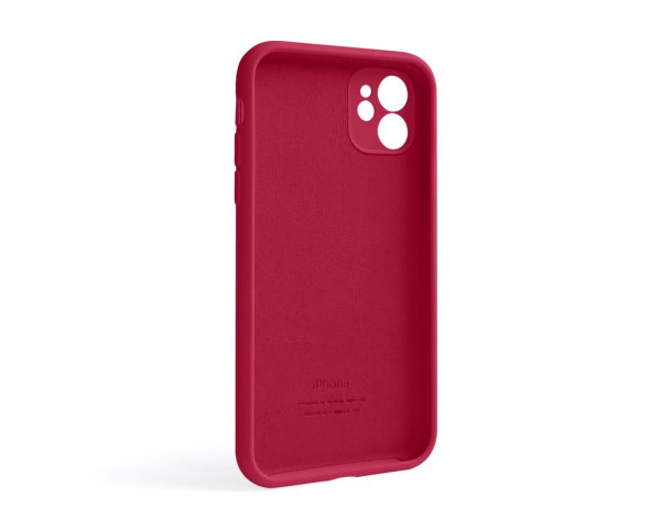 Чохол Full Silicone Case для Apple iPhone 11 rose red (37) закрита камера